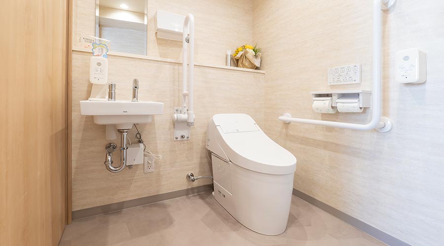 バリアフリーのレストルーム